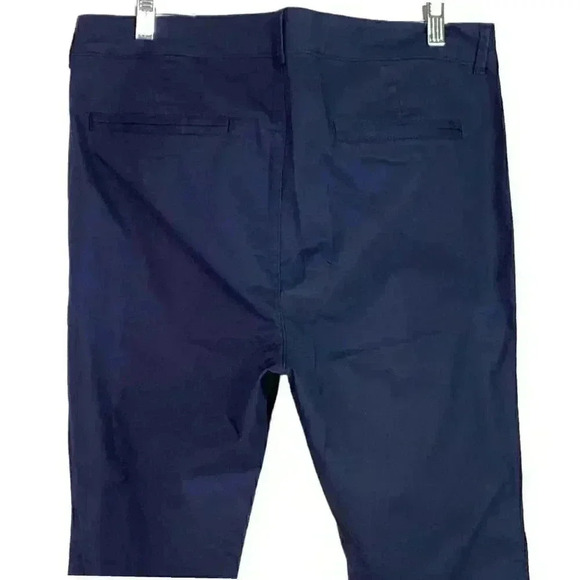 Old Navy Women 16 Blue Pixie Slim Mid Rise Stretch Ankle Length Pants NEW - Picture 8 of 11